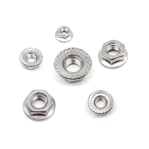 Lock Nuts, 5/10pcs M6 M8 M10 M12 Fine Thread DIN6923 304 A2-70 Stainless Steel Hexagon Hex Head Serrated Lock Spinlock(5pcs M10 Pitch 1.25) in Saudi Arabia