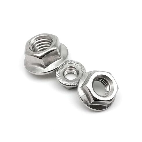 Lock Nuts, 5/10pcs M6 M8 M10 M12 Fine Thread DIN6923 304 A2-70 Stainless Steel Hexagon Hex Head Serrated Lock Spinlock(5pcs M10 Pitch 1.25) in Saudi Arabia