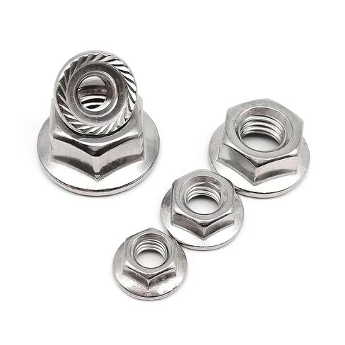 Lock Nuts, 2/10/20pcs M3 M4 M5 M6 M8 M10 M12 DIN6923 316 A4-70 Stainless Steel Hexagon Hex Serrated Lock Spinlock Metric Thread(2pcs M10) in Saudi Arabia