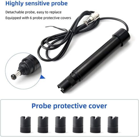 Dissolved Oxygen Meter, 0-40.00 mg/L Dissolved Oxygen Test Kit for Pond Aquarium Aquaculture, Oxygen Analyzer DO Meter with Electrode Filling Fluid in Saudi Arabia