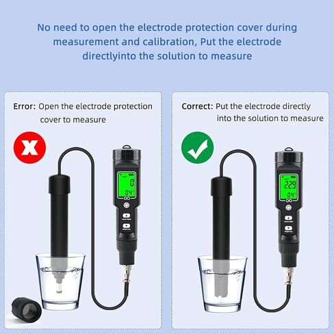 Dissolved Oxygen Meter, 0-40.00 mg/L Dissolved Oxygen Test Kit for Pond Aquarium Aquaculture, Oxygen Analyzer DO Meter with Electrode Filling Fluid in Saudi Arabia