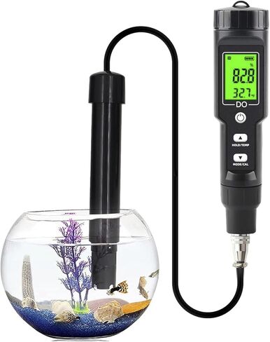 Digital Dissolved Oxygen Meter for Aquariums and Aquacultur, Water Quality Tester, 0.0-40.0mg/L Oxygen Analyzer&Detector for Precise Dissolved Oxygen Testing in Saudi Arabia
