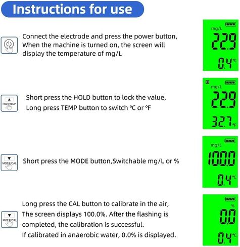 Water Quality Tester, Digital Dissolved Oxygen Meter Oxygen Analyzer, Concentration Tester 0.0-40.0mg/L Dissolved Oxygen Test Dissolved Oxygen Detector in Saudi Arabia
