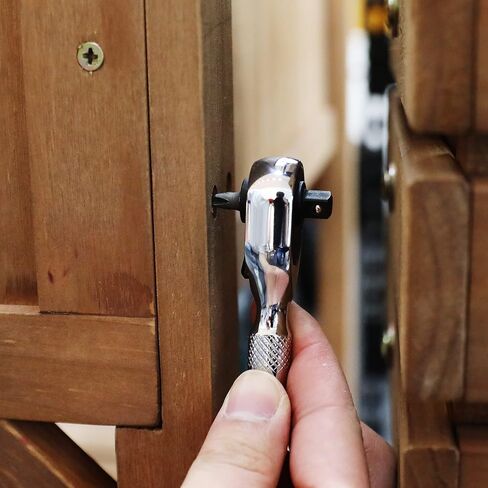 DURATECH 1/4-Inch Stubby Ratchet Wrench, Socket&Bit Driver, 72-Tooth, Chrome Alloy Made, Chrome Plated Finish in Saudi Arabia