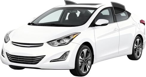 Precut Windows Tint Film All Sides Cars Sun Blocking Protection Privacy Anti Shatter Glass 2 Ply Film Any Tint Shade kit for Hyundai Elantra Sedan 2011-2016 in Kuwait