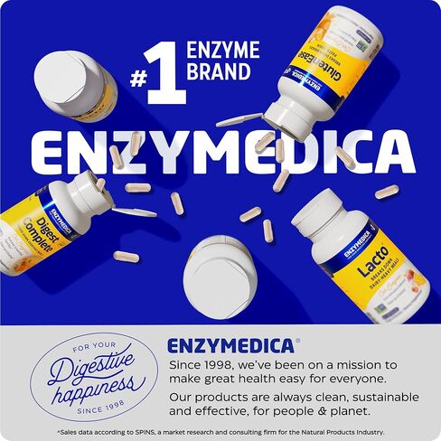 Enzymedica, Heartburn Soothe Liquid, Fast-Acting Antacid Alternative for Digestive Health, Sugar-Free with Alginates and Botanicals, Vanilla Orange Flavor, 12 fl oz in Saudi Arabia