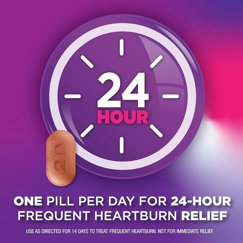 Equate Omeprazole 20 mg Acid Reducer, Delayed Release Tablets, 42 Count - Effective Heartburn Relief for Up to 24 Hours + Create Sticker in Saudi Arabia