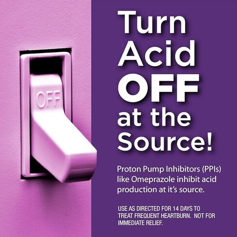 Equate Omeprazole 20 mg Acid Reducer, Delayed Release Tablets, 42 Count - Effective Heartburn Relief for Up to 24 Hours + Create Sticker in Saudi Arabia