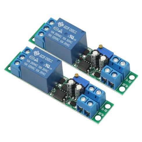 2Pcs DC 12V Timer Relay Adjustable Signal Trigger Timing Timer Delay Turn Off Delay Timer Switch Automatic Start with Optocoupler in Saudi Arabia