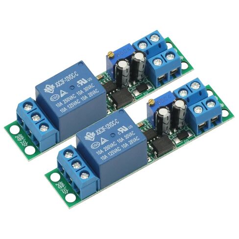 2Pcs DC 12V Timer Relay Adjustable Signal Trigger Timing Timer Delay Turn Off Delay Timer Switch Automatic Start with Optocoupler in Saudi Arabia