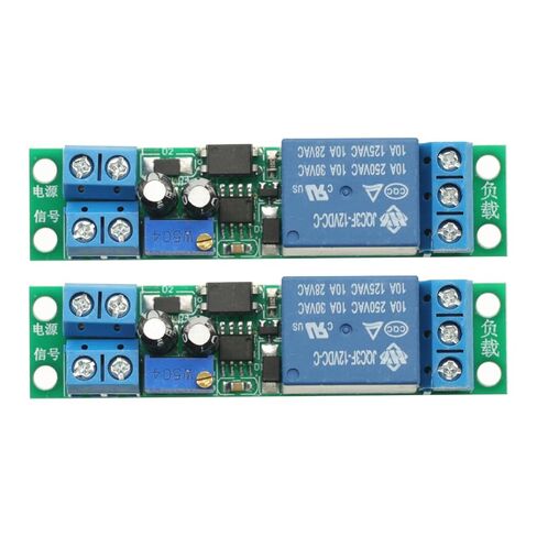2Pcs DC 12V Timer Relay Adjustable Signal Trigger Timing Timer Delay Turn Off Delay Timer Switch Automatic Start with Optocoupler in Saudi Arabia