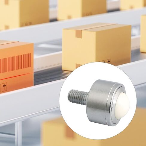 BQLZR 25 مللي متر الصلب النايلون الكرة نقل المعادن تحمل وحدة الكرة عجلة ناقل الأسطوانة M12x25mm الموضوع الجذعية المذرة in Kuwait