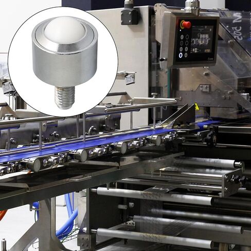 BQLZR 15mm Nylon Ball Wheel Conveyor Roller M8 Thread Stem Caster in Saudi Arabia