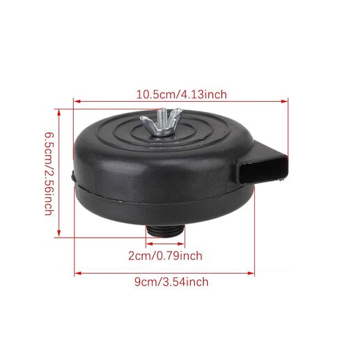 BQLZR ضاغط الهواء فلتر كاتم الصوت علبة الإسكان البلاستيكية السوداء قطر 19 ملم in Kuwait