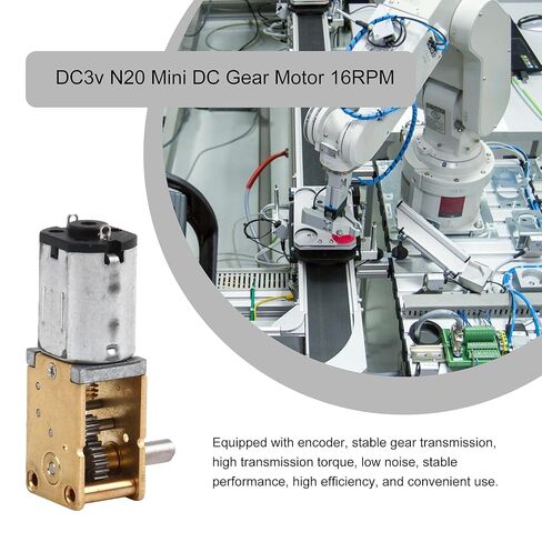 BQLZR DC3V 16 دورة في الدقيقة محرك صندوق التروس الصغير N20 جزء مع عمود 3 مم in Kuwait