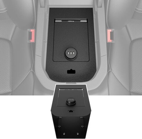 Center Console Safe Orgatizer متوافق مع 2023-2025 Chevy Silverado GMC Sierra 1500 إعادة تصميمها 2022 وحدة التحكم بوكس بوكس آمن في 2022-2025 ملحقات تشيفي سيلفرادو in Kuwait
