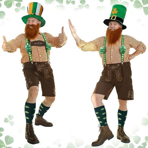 9 قطع الرجال الألمانية مهرجان أكتوبر زي مجموعة ريشة قبعة البافارية Lederhosen الجوارب الحمالات زي الملحقات مهرجان أكتوبر الزي الرجال للكبار عيد الهالوين البيرة مهرجان لعب دور تأثيري الطرف in Kuwait