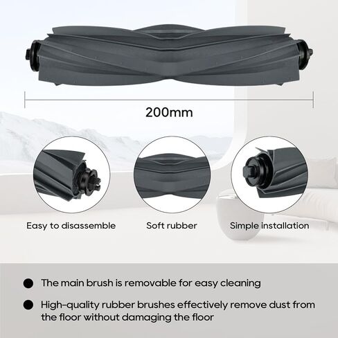 Accessories Compatible for Mova P10 Pro Ultra / Gen 2, P50 Pro Ultra, for Dreame L40 Ultra / Gen 2, for Dreame X40 Ultra Robot Vacuum, 2 Brushes, 4 Dust Bags, 4 Mop Pads, 4 Filters, 4 Side Brushes in Kuwait