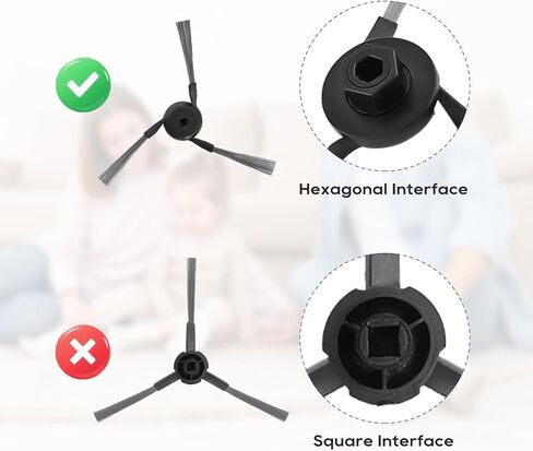 Accessories Compatible for Mova P10 Pro Ultra / Gen 2, P50 Pro Ultra, for Dreame L40 Ultra / Gen 2, for Dreame X40 Ultra Robot Vacuum, 2 Brushes, 4 Dust Bags, 4 Mop Pads, 4 Filters, 4 Side Brushes in Kuwait