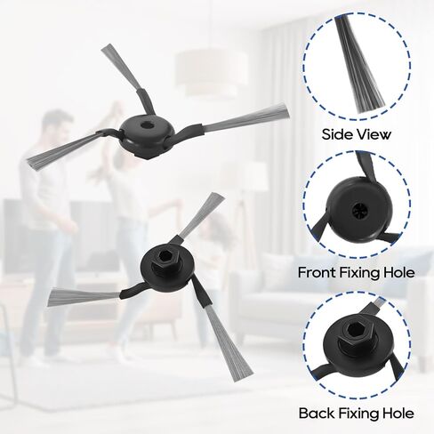 Accessories Compatible for Mova P10 Pro Ultra / Gen 2, P50 Pro Ultra, for Dreame L40 Ultra / Gen 2, for Dreame X40 Ultra Robot Vacuum, 2 Brushes, 4 Dust Bags, 4 Mop Pads, 4 Filters, 4 Side Brushes in Kuwait