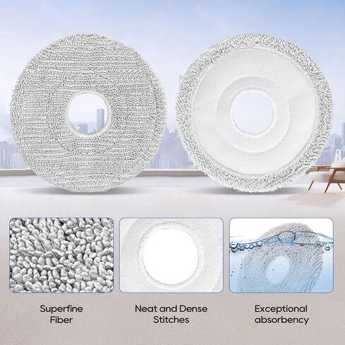 Accessories Compatible for Mova P10 Pro Ultra / Gen 2, P50 Pro Ultra, for Dreame L40 Ultra / Gen 2, for Dreame X40 Ultra Robot Vacuum, 2 Brushes, 4 Dust Bags, 4 Mop Pads, 4 Filters, 4 Side Brushes in Kuwait