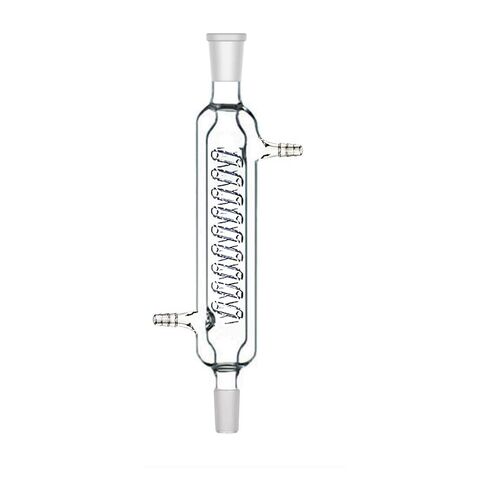 200mm 24/40 Glass Coil Jacketed Condenser Coiled High Efficiency Double Jacket 20cm Lab Glassware in Saudi Arabia