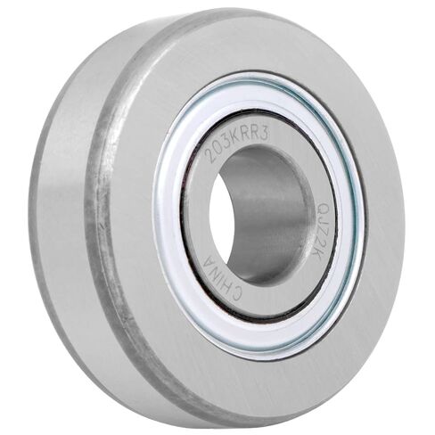 [4 عبوات] 203KRR3 - محمل كروي زراعي، معرف 0.625 بوصة (1/16 بوصة)، 2 بوصة OD، عرض 0.5906 بوصة، سدادتان شفة واحدة، آلات زراعية، درع معدني مزدوج in Saudi Arabia