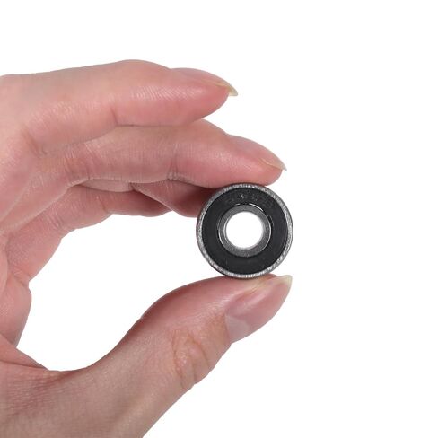 10Pcs 608RS Ball Bearings 8mm x 22mm x 7mm 608 2RS Double Sealed Rubber Shielded Roller Bearing 8x22x7mm for Fidget Spinner, Scooters, Skateboard, 3D Printer -Black in Saudi Arabia
