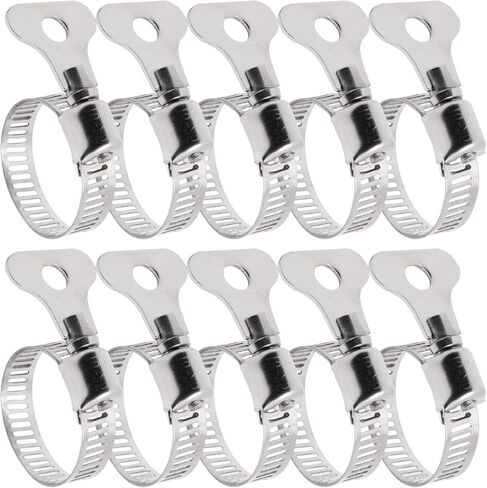 Adjustable Hose Clamps Stainless Steel, Pool Hose Clamps for Above Ground Pools and Pvc Tubing 10pcs, 13-19 MM in Saudi Arabia
