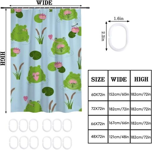 Dragonfly Print Shower Curtains with Hooks, Summer Waterproof Summer Shower Curtain, Washable Fabric Holiday Boho Curtains for Bathroom for Bathtub Bathroom Pretty Decor 48×72 in in Kuwait
