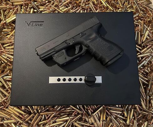 صندوق تخزين الأسلحة التكتيكية بقفل علوي على شكل حرف V، أسود in Kuwait