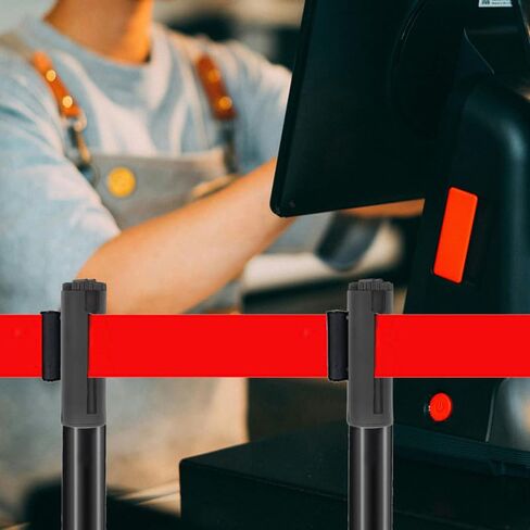 PRETYZOOM Cylindrical Handle Replacement for Crowd Control Retractable Belt Barrier Accessories Compatible with Wall Mount Safety Barriers and Rope Line Systems in Kuwait