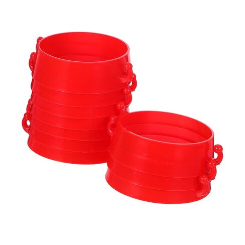 10PCS Plastic Traffic Cone Chain Connector Red Safety Chain Link Hook Ring for Road Barriers and Construction Sites in Saudi Arabia