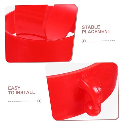 10PCS Plastic Traffic Cone Chain Connector Red Safety Chain Link Hook Ring for Road Barriers and Construction Sites in Saudi Arabia