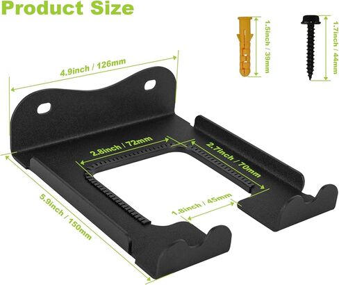 2Pcs Garage Organizer Trimmer Rack,Garden Power Tool Hanger Weed Whackers Holder Wall Mounted for Grass Trimmer, Hedge Trimmer, Garage Trimmer,Garage Organization Storage Shed Organizer in Saudi Arabia