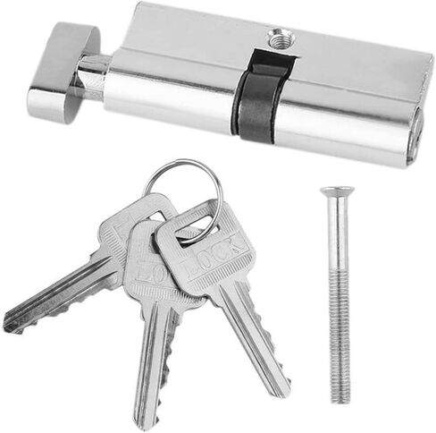 Chain Lock Aluminum Alloy Door Lock Lock core Household Anti-Theft Anti-Jamming Anti-Drilling Silver Key Adjustment kit Tool in Saudi Arabia