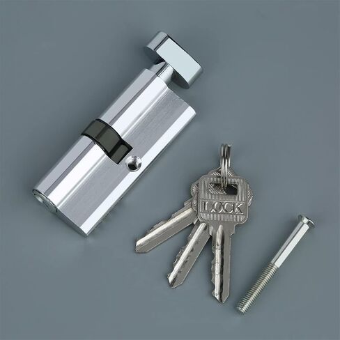 Chain Lock Aluminum Alloy Door Lock Lock core Household Anti-Theft Anti-Jamming Anti-Drilling Silver Key Adjustment kit Tool in Saudi Arabia