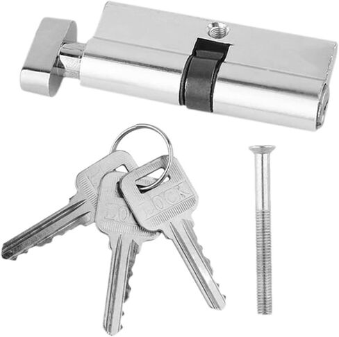 Chain Lock Aluminum Alloy Door Lock Lock core Household Anti-Theft Anti-Jamming Anti-Drilling Silver Key Adjustment kit Tool in Saudi Arabia
