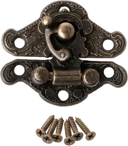 مزلاج قفل سبائك الزنك مزلاج غلق بمشبك وسادة قفل الصدر لوحة لخزانة صندوق المجوهرات الخشبية in Kuwait