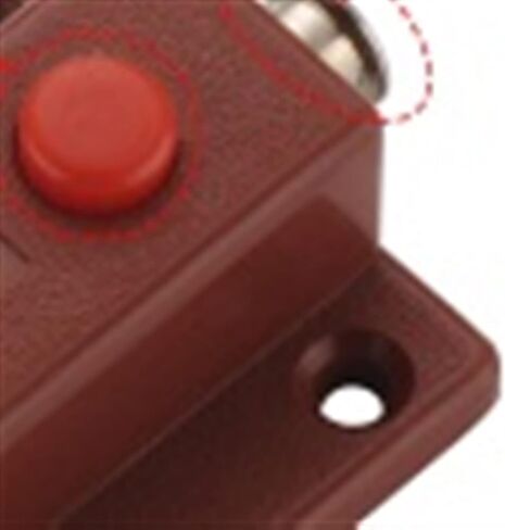 Latch Lock Furniture Plastic Enclosure Push Button Control Automatic Butt Connection Bolt Latch Home Security Button in Saudi Arabia