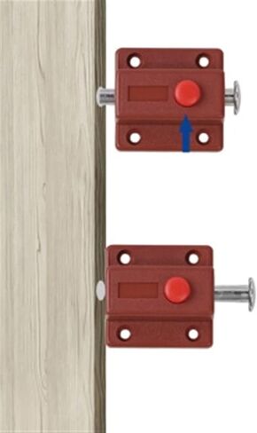 Latch Lock Furniture Plastic Enclosure Push Button Control Automatic Butt Connection Bolt Latch Home Security Button in Saudi Arabia