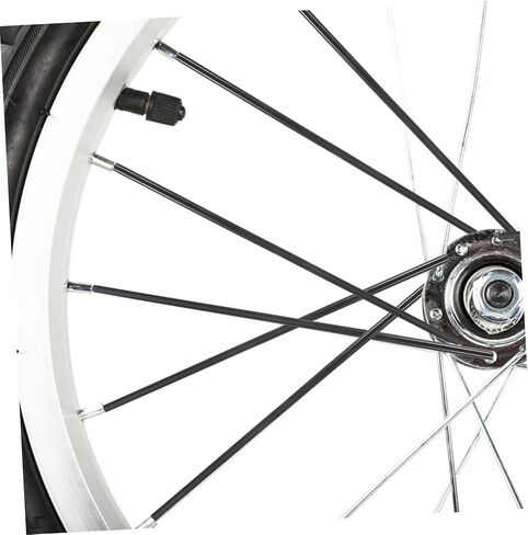 Toyvian 75pcs Dirt Bike Wheel Rim Wraps Protector Kit Stylish Black Covers Easy Installation Durable Material Fits Motorcycles and Bicycles in Saudi Arabia