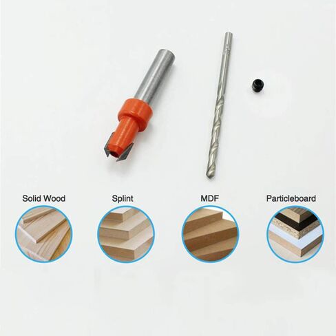 Adjustable Counterbore, Steel Alloy Drill Bit Set, Efficient Counterbore Drill with Hex Key, for Drilling Rig, Hand Drill, Charging Drill, Drill bit Reamer Set for Woodworking in Saudi Arabia