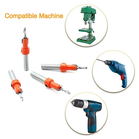 Adjustable Counterbore, Steel Alloy Drill Bit Set, Efficient Counterbore Drill with Hex Key, for Drilling Rig, Hand Drill, Charging Drill, Drill bit Reamer Set for Woodworking in Saudi Arabia