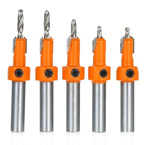 Adjustable Counterbore, Steel Alloy Drill Bit Set, Efficient Counterbore Drill with Hex Key, for Drilling Rig, Hand Drill, Charging Drill, Drill bit Reamer Set for Woodworking in Saudi Arabia