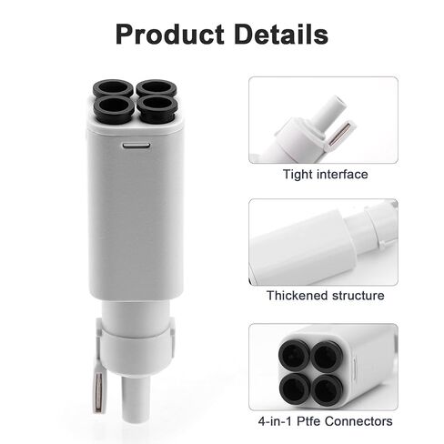 Upgrade ABS 4-in-1 PTFE Adapter Replacement for Bambu Lab A1/A1mini 3D Printer Accessories,Excellent AMS Tubing Connectors in Saudi Arabia