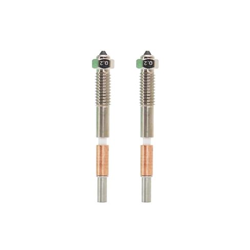 QIDI Q2 Bimetal Nozzle 0.4mm, Copper Alloy Body with Hardened Steel Tip, High-Temperature 370°C Nozzle Replacement for QIDI Q2 3D Printer, Superior for PLA, PETG, ABS, ASA, PC, PA-CF Filaments in Saudi Arabia