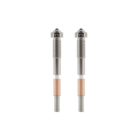 QIDI Q2 Bimetal Nozzle 0.4mm, Copper Alloy Body with Hardened Steel Tip, High-Temperature 370°C Nozzle Replacement for QIDI Q2 3D Printer, Superior for PLA, PETG, ABS, ASA, PC, PA-CF Filaments in Saudi Arabia