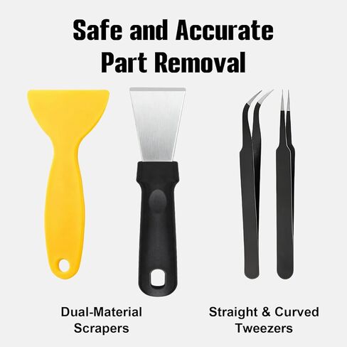 36Pcs 3D Printer Tools Kit with Transparent Storage Box, 3D Printer Accessories with Cutter, Tweezers, Scrapers, Brushes, Metal Files and Grinding Rods for 3D Printing Tasks and Cleaning in Saudi Arabia