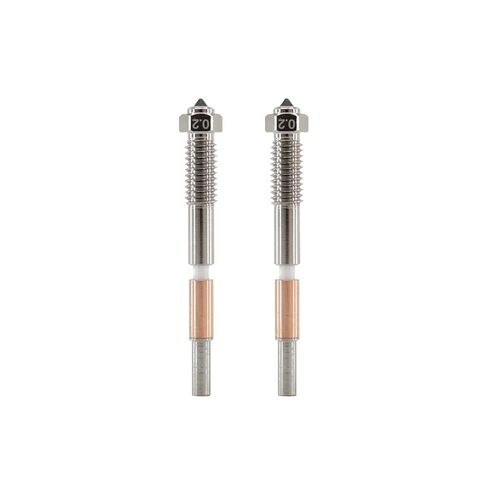 QIDI Q2 Bimetal Nozzle 0.4mm, Copper Alloy Body with Hardened Steel Tip, High-Temperature 370°C Nozzle Replacement for QIDI Q2 3D Printer, Superior for PLA, PETG, ABS, ASA, PC, PA-CF Filaments in Saudi Arabia